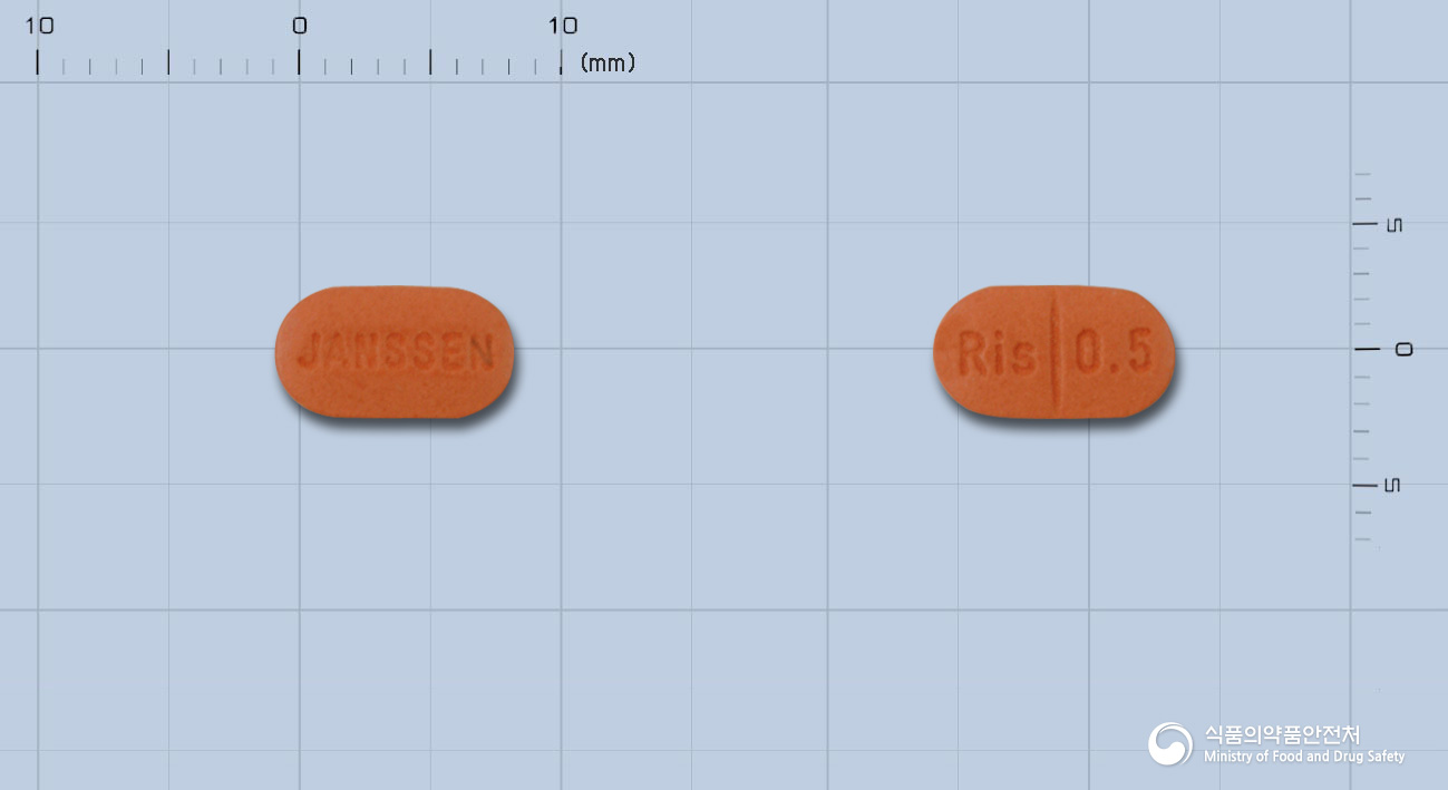 리스페달정0.5밀리그람(리스페리돈)(수출명:RisperdalCaplet0.5mg)